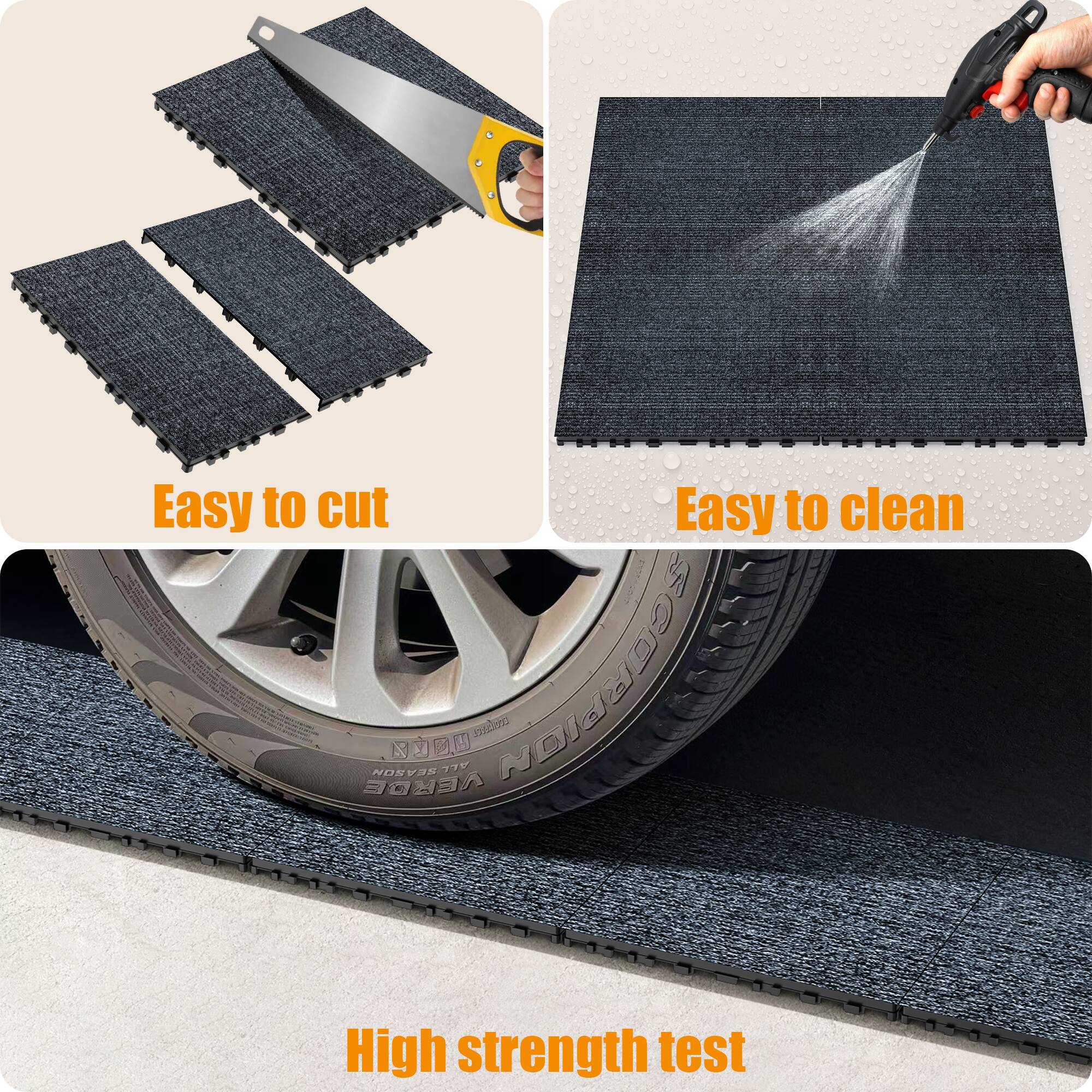Easy to cut  
Easy to clean  
High strength test