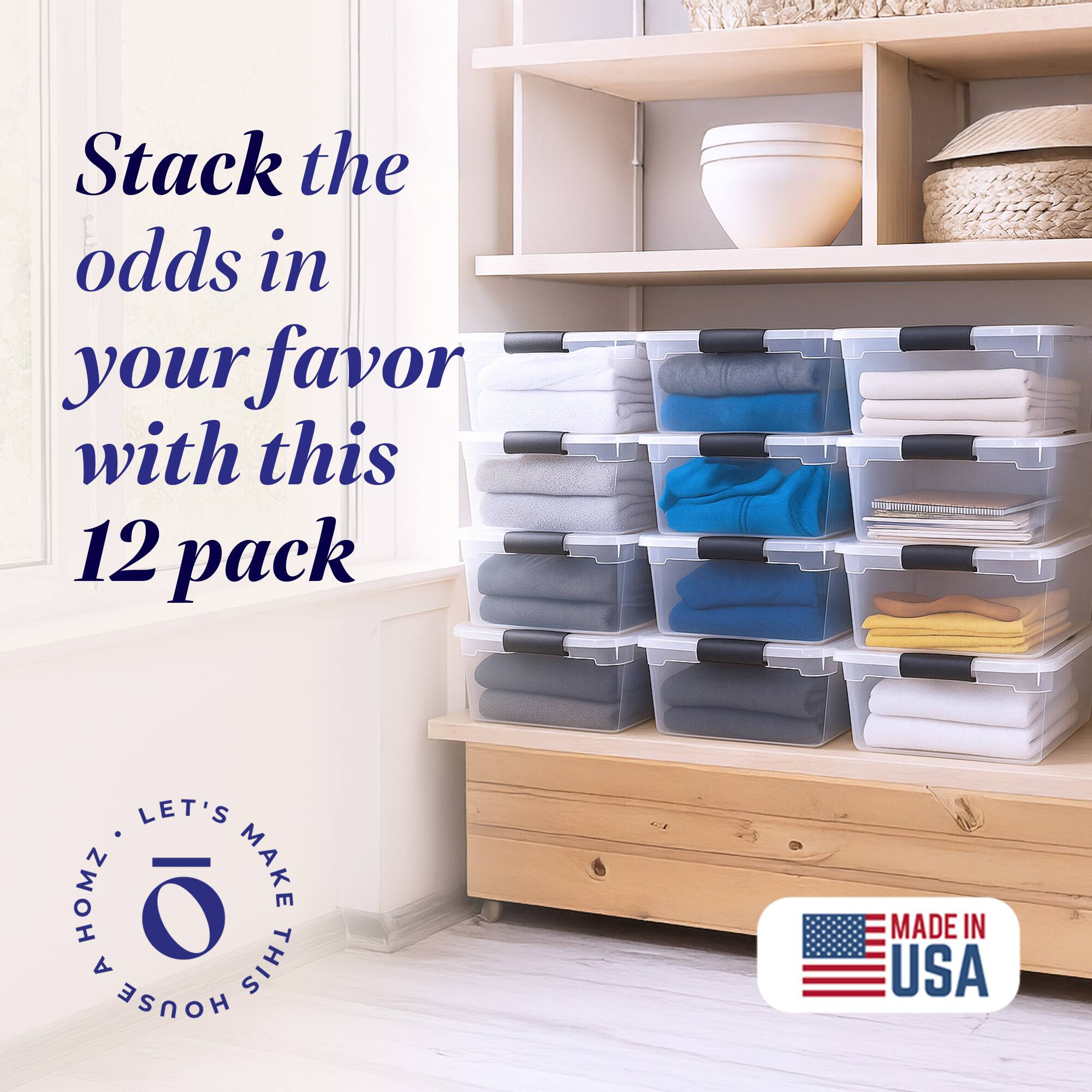 Stack the odds in your favor with this 12 pack

LET'S MAKE THIS HOUSE

MADE IN USA