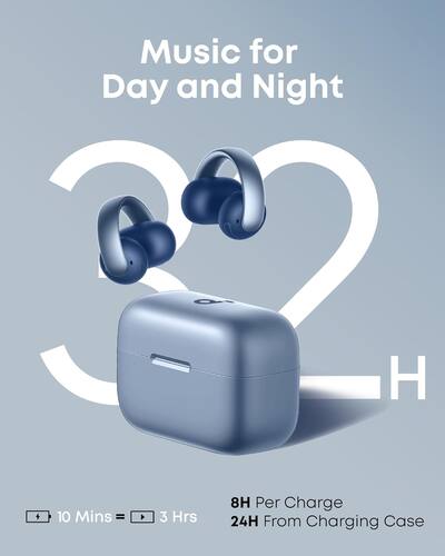 Soundcore by Anker AeroClip Open Ear Clip On Earbud Headphones Soundcore by Anker AeroClip Open Ear Clip On Earbud Headphones
