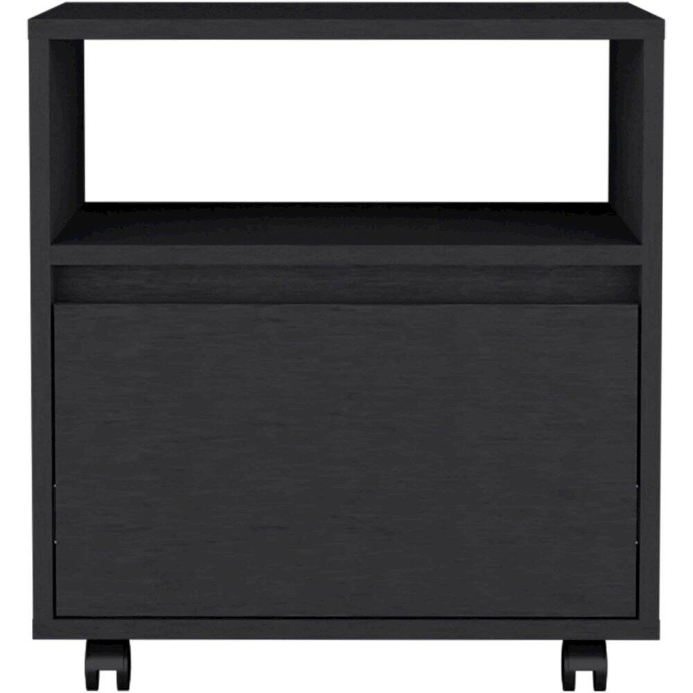 Alt View 1. TuHome - Austin Nightstand Black MDF - Black.