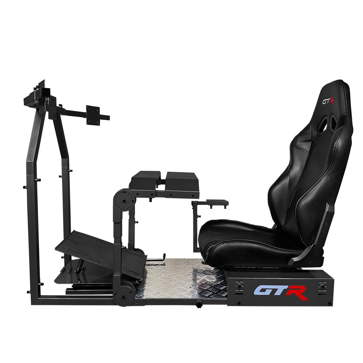 GTR Simulator GTA Pro Racing Cockpit Frame Triple Monitor Stand ...