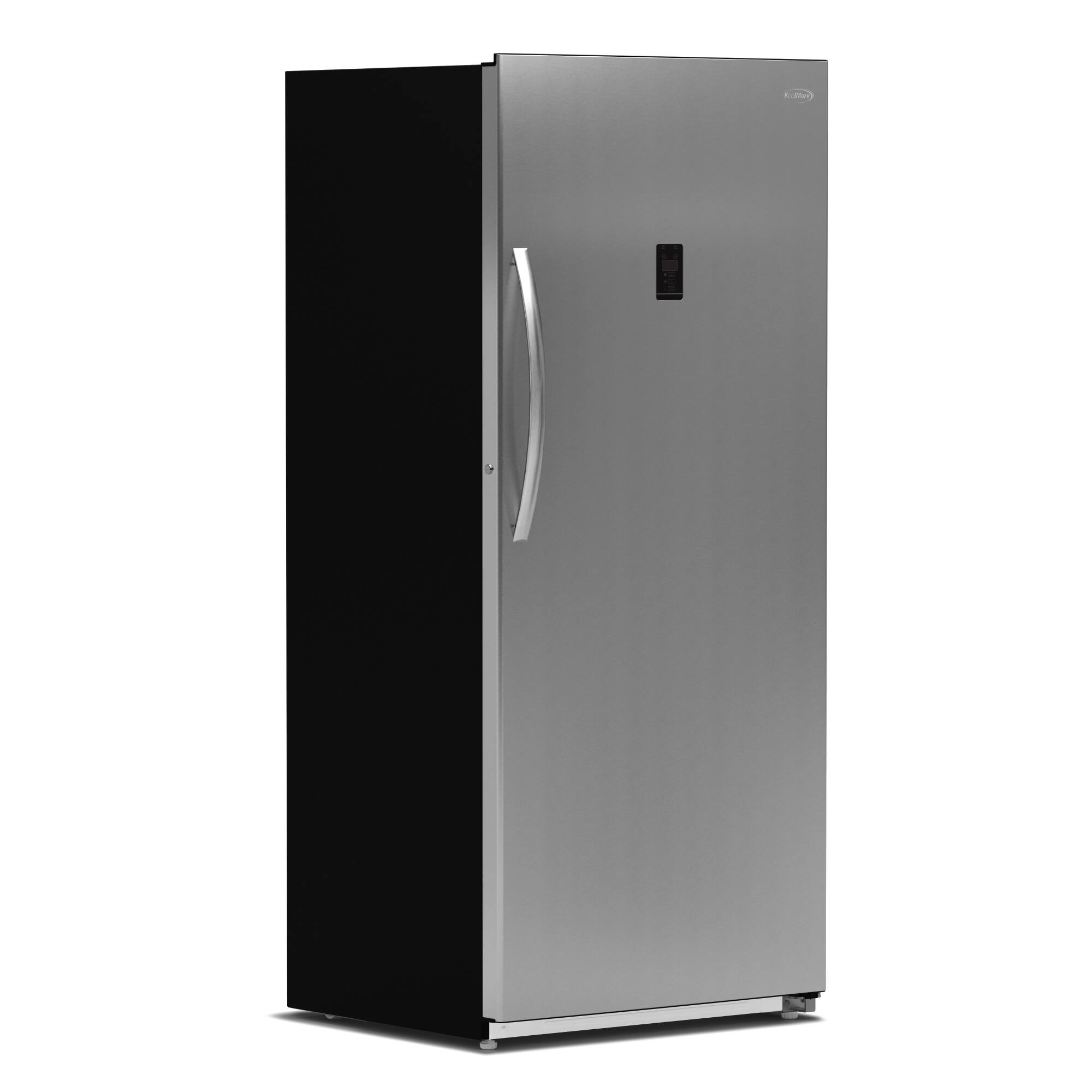 Front. Koolmore - 21 cu. ft. Upright Convertible Refrigerator/Freezer in Silver (KM-RUF-21S) - Black.