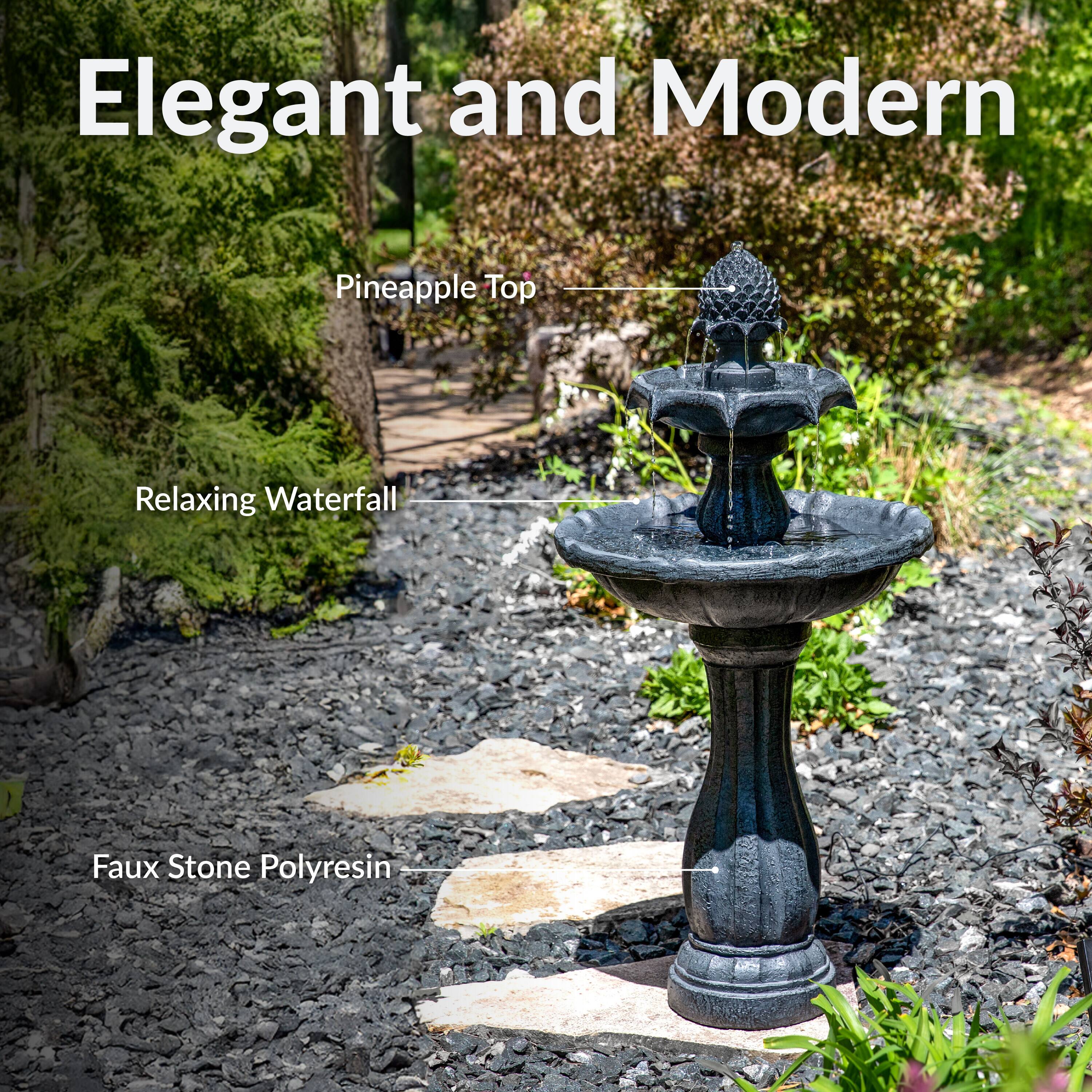 Elegant and Modern

Pineapple Top

Relaxing Waterfall

Faux Stone Polyresin