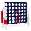 Front. Costway - Costway Jumbo 4-to-Score 4 in A Row Giant Game Set Indoor Outdoor Adults Kids Family Fun - Blue,White.