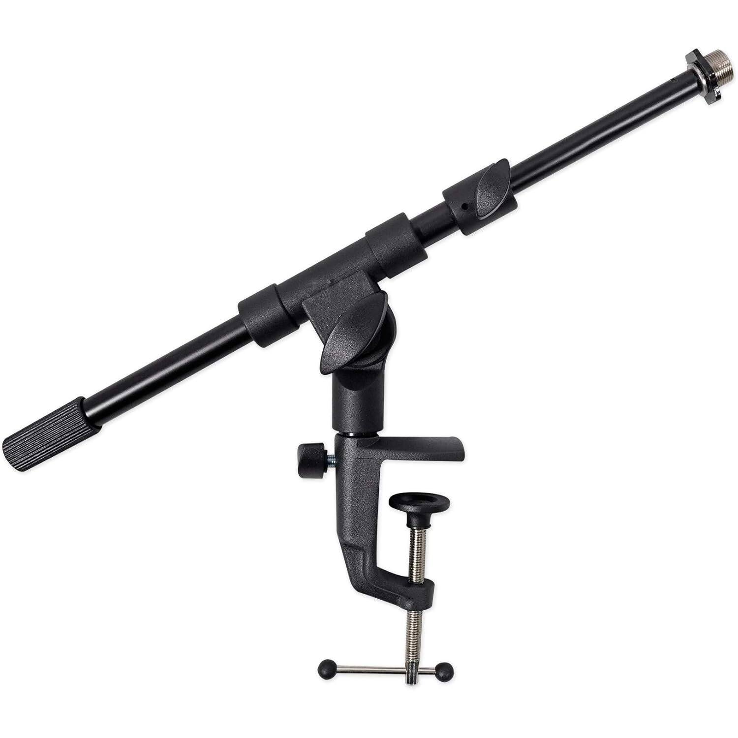 Angle. PARKER SLATER - Microphone Boom Arm Stand with Desk Clamp for Studio, Podcast & USB Mics.