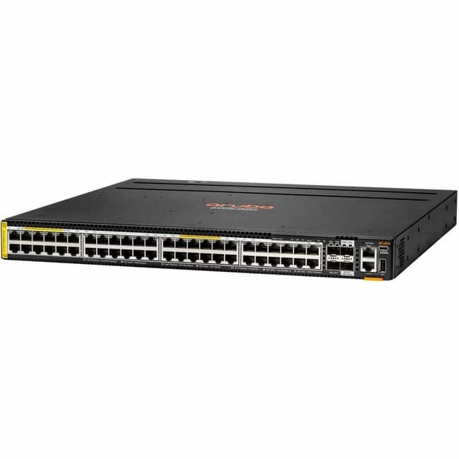 HP - Aruba CX 6300 Ethernet Switch - 48 Ports - Manageable - 5 Gigabit Ethernet, 10 Gigabit Ethernet, 50 Gigabit Ethernet - Black