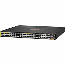 HP - Aruba CX 6300 Ethernet Switch - 48 Ports - Manageable - 5 Gigabit Ethernet, 10 Gigabit Ethernet, 50 Gigabit Ethernet - Black