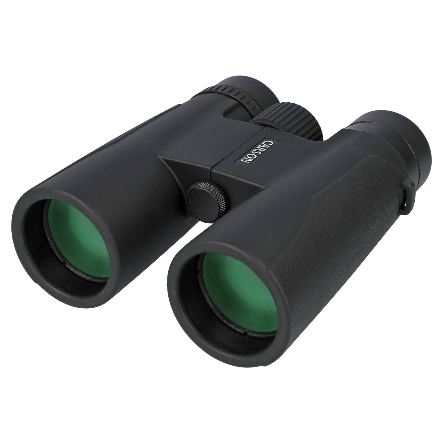 Alt View 1. Carson - Makalu 10x42 Full-Size Roof-Prism Binoculars with Strap, Pouch, Caps, Cleaning Cloth - Black.