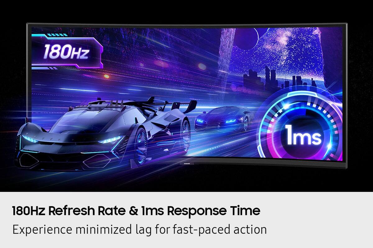 180Hz, 1ms, 180Hz Refresh Rate & 1ms Response Time, Experience minimized lag for fast-paced action