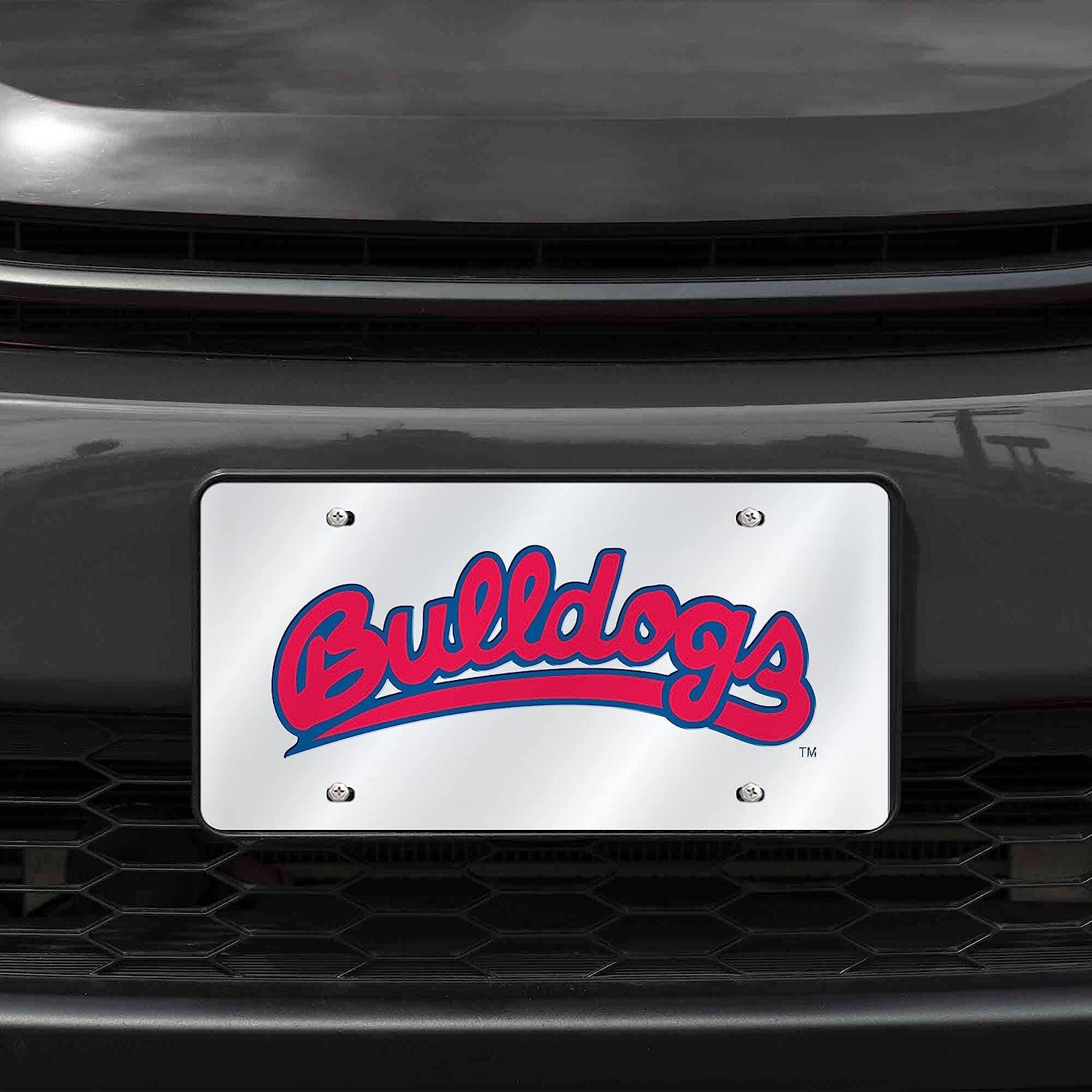 Alt View 1. Rico Industries - Fresno State Bulldogs Mirrored Laser Cut License Plate Laser Tag - Multi.