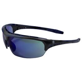 General Electric - 09 Series Anti-Fog Impact-Resistant Safety Glasses Blue Mirror Lens Black/Blue Fram - Black | Blue