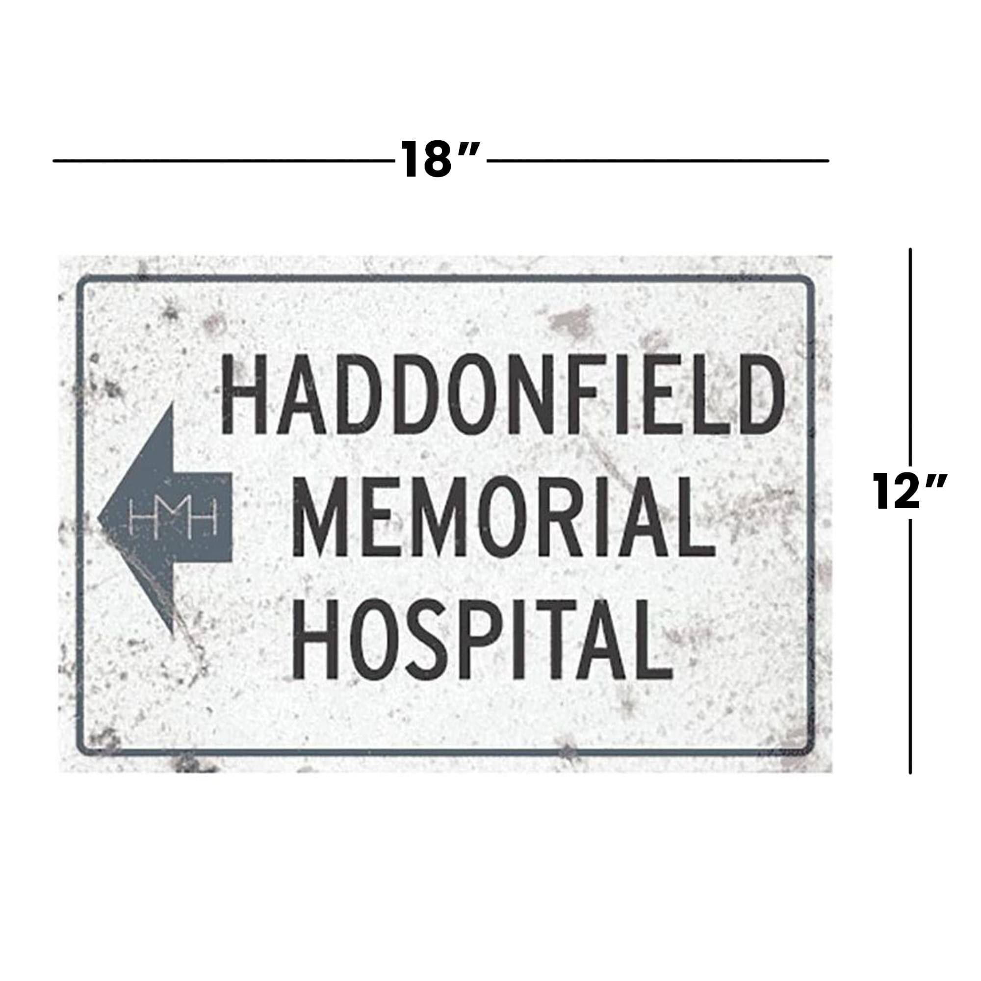 18" HADDONFIELD MEMORIAL HOSPITAL 12"