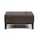 Front Zoom. Simpli Home - Dover 36 inch Wide Contemporary Square Coffee Table Storage Ottoman - Chocolate Brown.