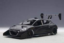 2013 Peugeot 208 T16 Pikes Peak Race Car Plain Black Version 1/18 Model Car by Autoart