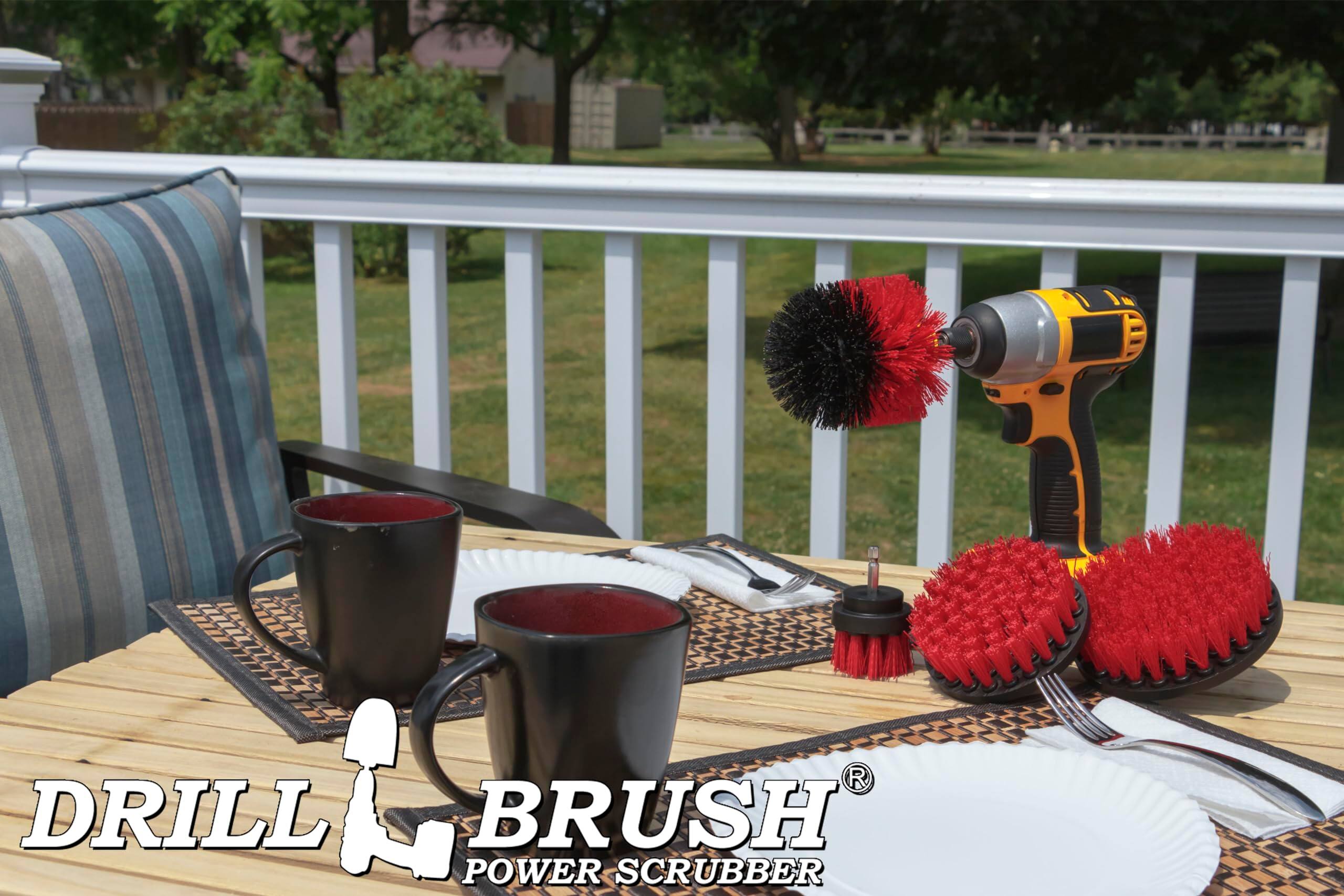 DRILL
BRUSH
POWER SCRUBBER