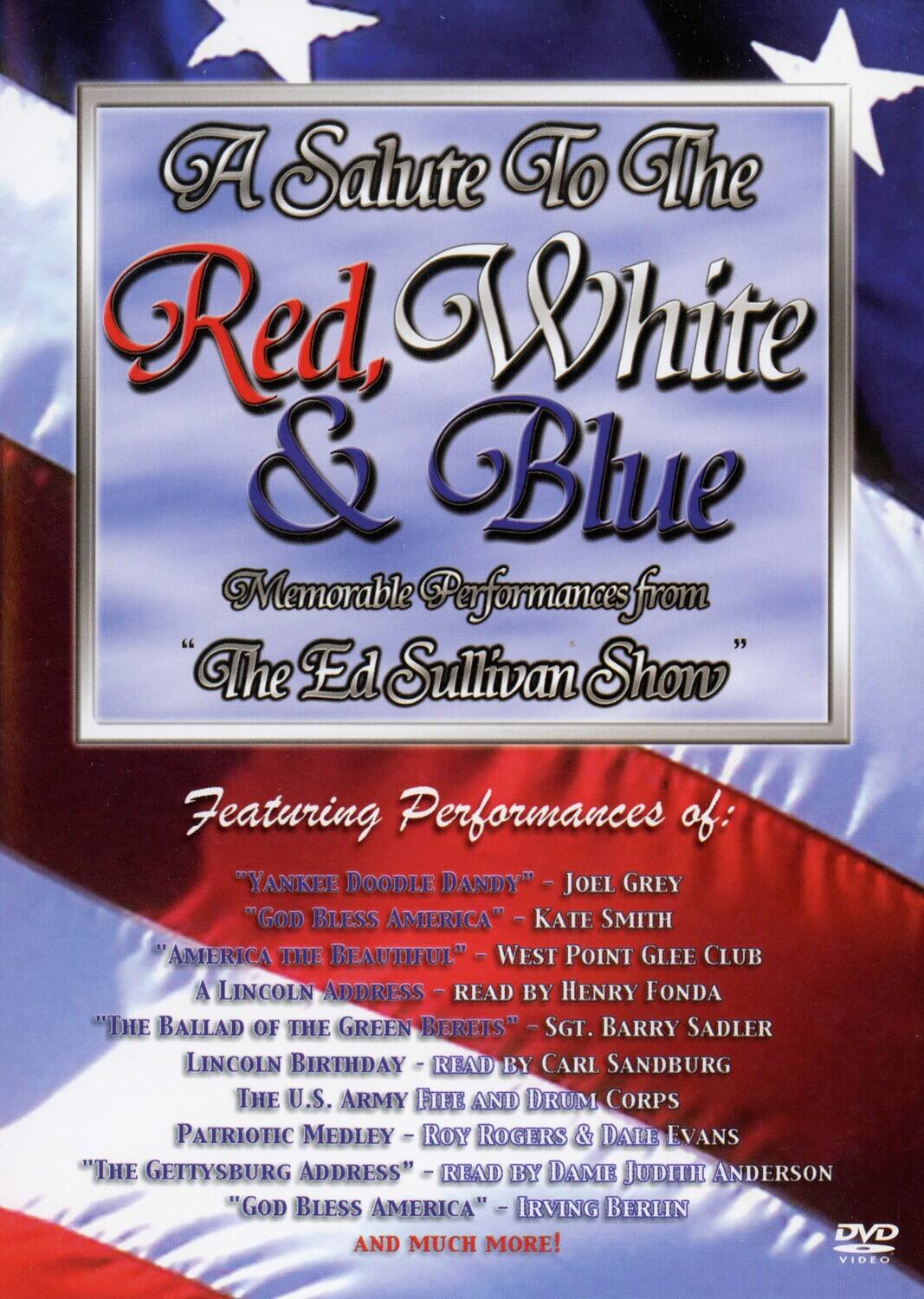 Front. A Salute to the Red, White & Blue: Memorable Performances from the Ed Sullivan Show   - DVD.