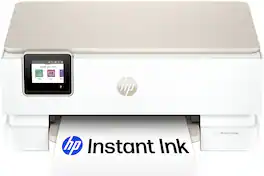 HP - Envy Photo 7275 Wireless AI-Enabled All-in-One Inkjet Printer w/ 3 Months Instant Ink (+ Bonus 2 Months of Ink w/ Code) - White