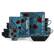 Front. Elama - Elama Aloha Tide 16 Piece Luxurious Stoneware Dinnerware with Complete Setting for 4 - Blue and Red.