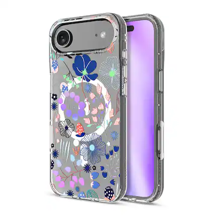 Front. Mybat Pro - MyBat Pro Mood Series MagSafe Case for Apple iPhone Air 6.5''- Wildflowers - Clear.