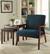 Alt View 12. OSP Home Furnishings - Davis Mid-Century Fabric Armchair - Klein Azure.