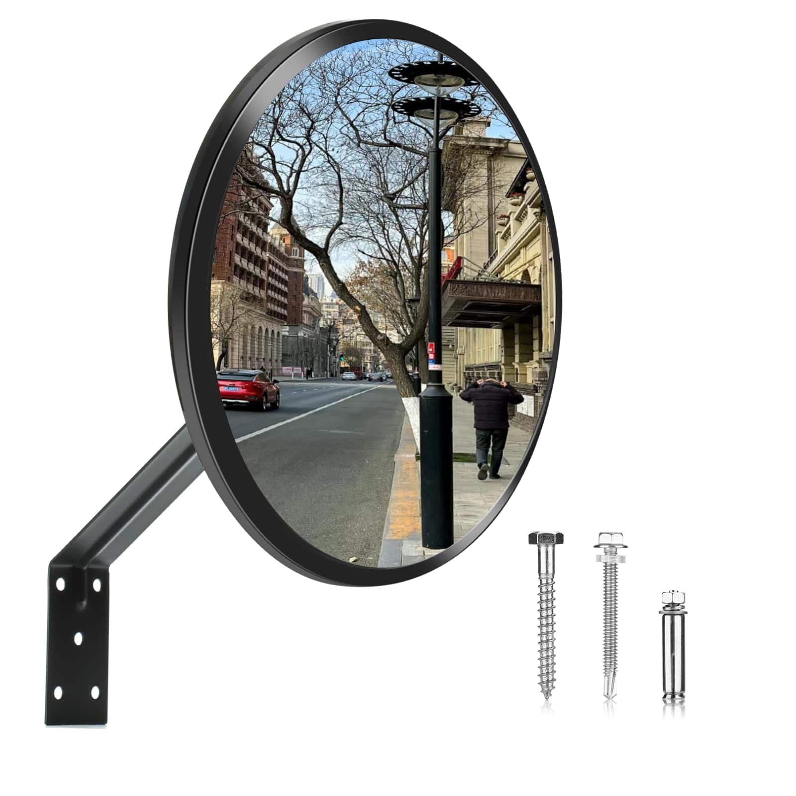 Comfort Essence - Convex Safety Mirror - Adjustable Indoor Corner Blind Spot For Wall Store Warehouse Side View And Parking - Default