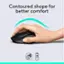The text on the image reads "Contoured shape for better comfort 18 M."