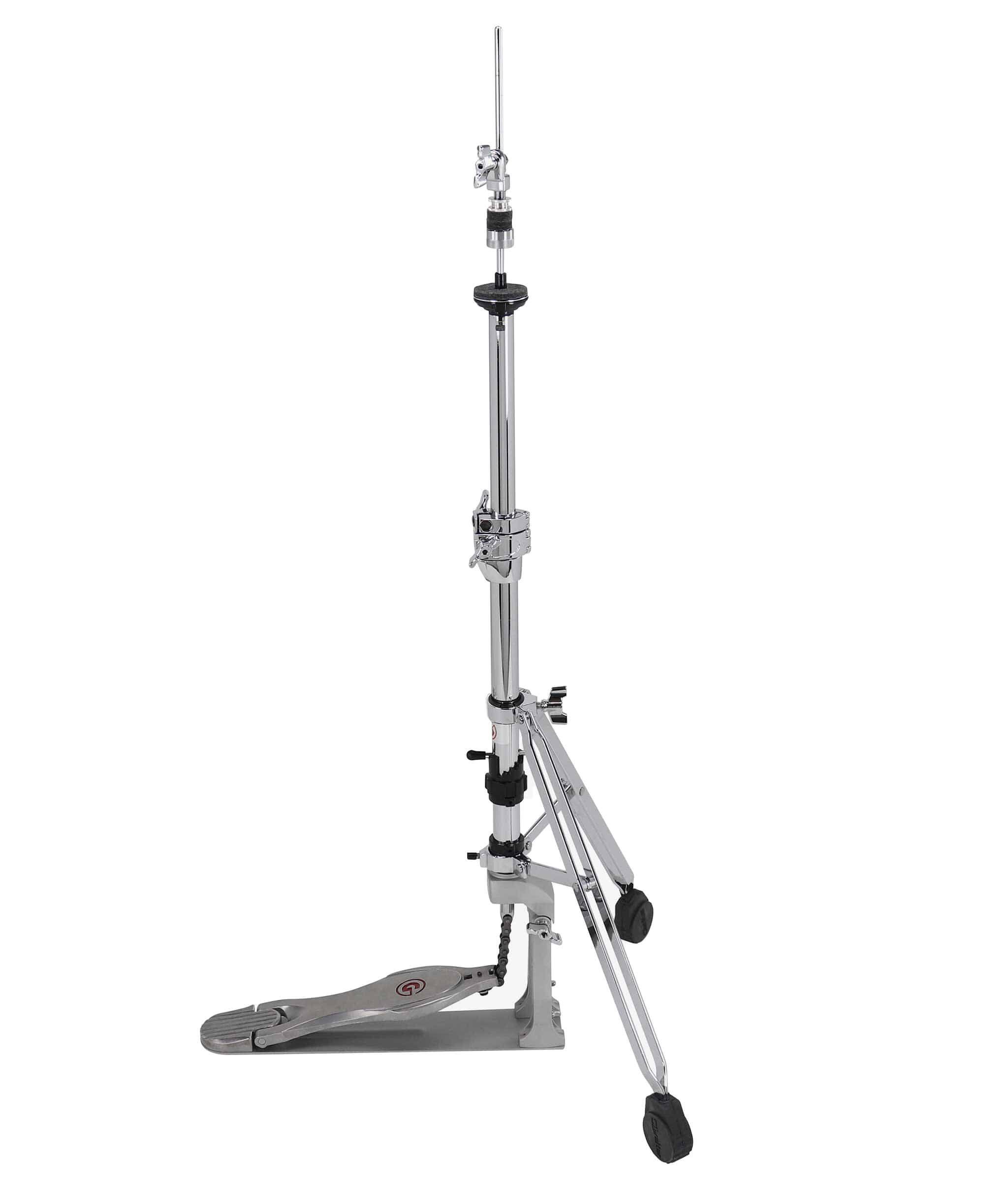Angle. Gibraltar Hardware - 9000 Series Two-Leg Direct Pull Hi Hat Stand, with Rotating Base and Five Step Tension Adjustment.