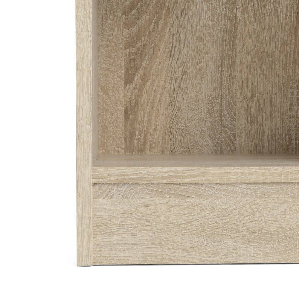 Alt View 1. Tvilum - Element Tall Narrow 5-Shelf Office Bookcase, Oak Structure - Brown.