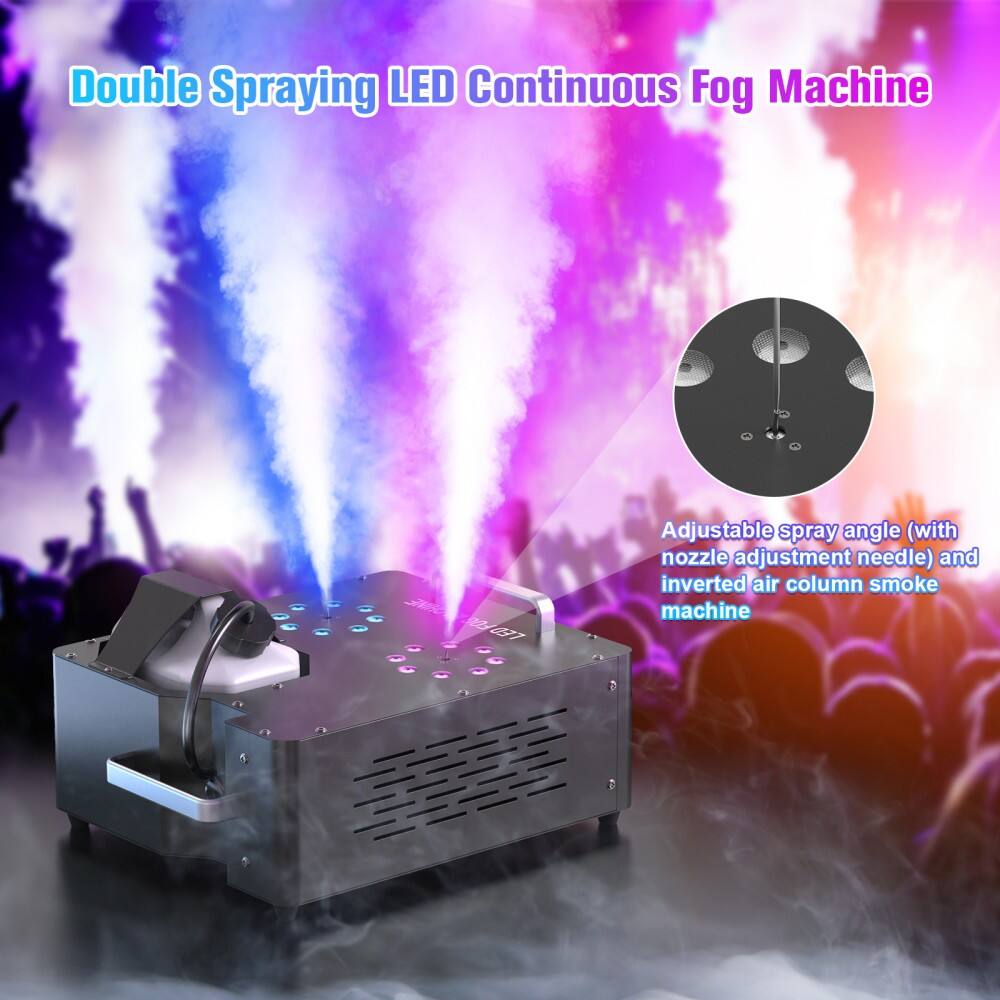 Double Spraying LED Continuous Fog Machine

Adjustable spray angle (with nozzle adjustment needle) and inverted air column smoke machine
