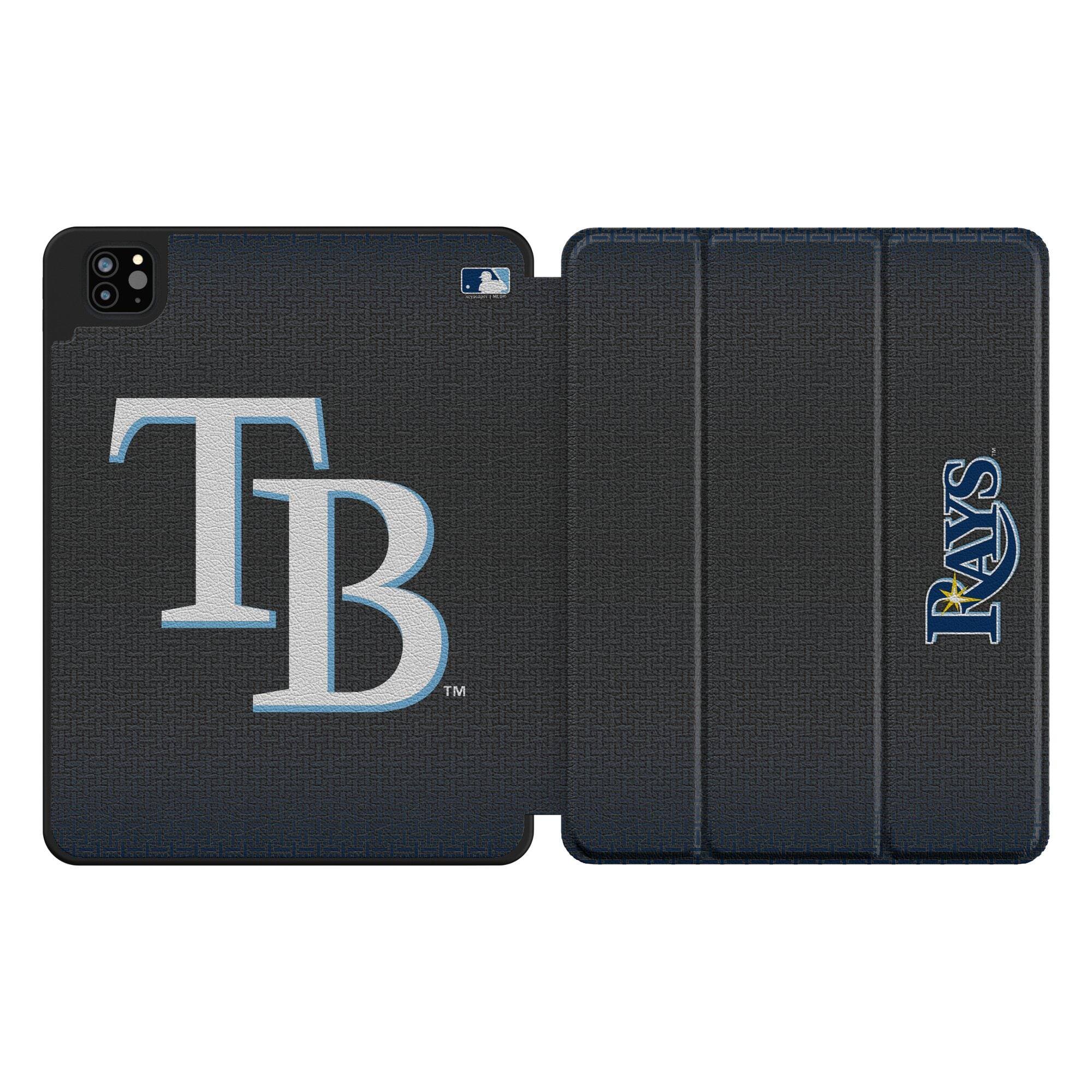 Front. Keyscaper - Tampa Bay Rays iPad Case - 5/6 Gen 12.9in Pro - Black.