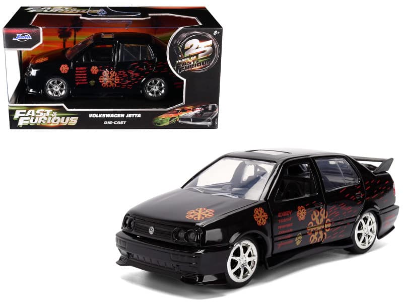 "Volkswagen Jetta Black with Graphics ""Fast & Furious Remix - 25th Anniversary"" Series 1/32 Diecast Model Car by Jada" price history on PriceWatchPro