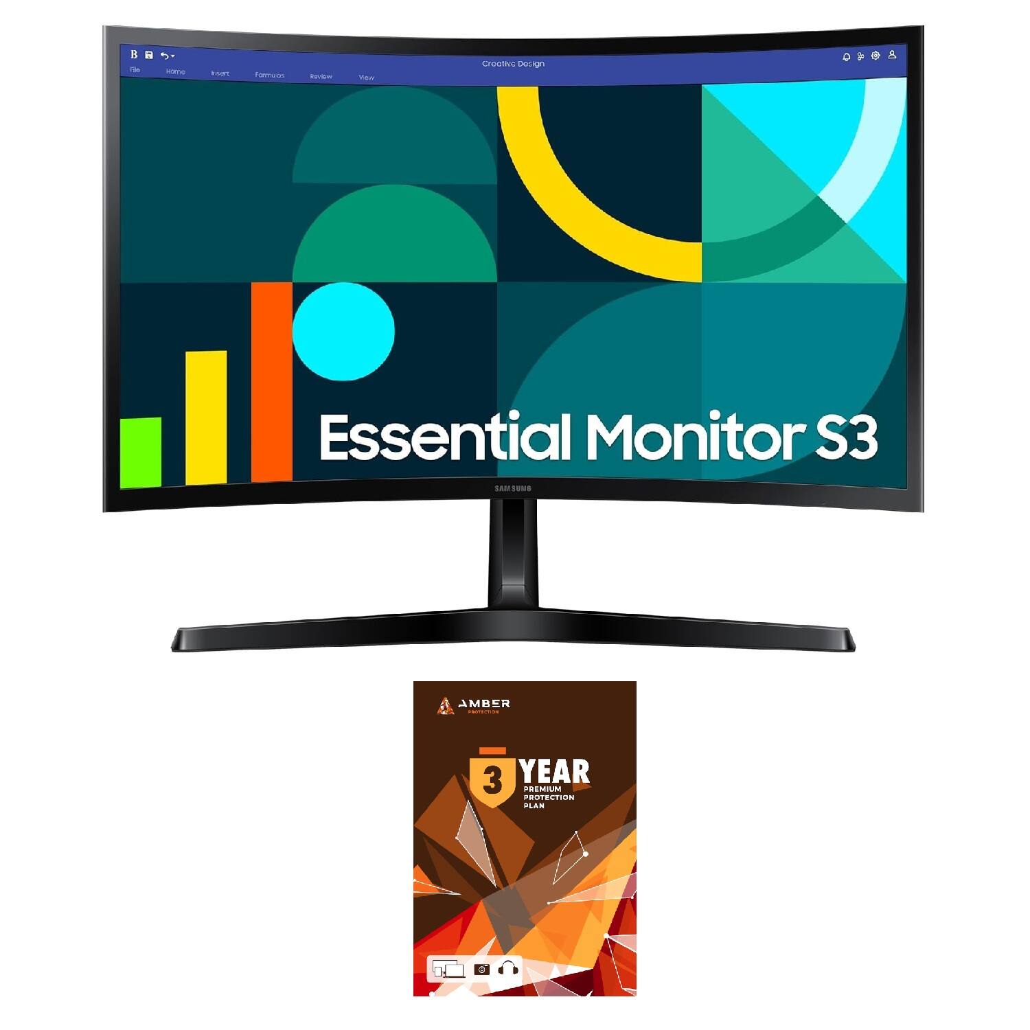 E The
HOOTHO
hourt
Formulas

Your
Creative Design
Essential Monitor S3 SAMSUNG
AMBER 1921/19
3 YEAR PREMIUM PROTECTION PLAN
