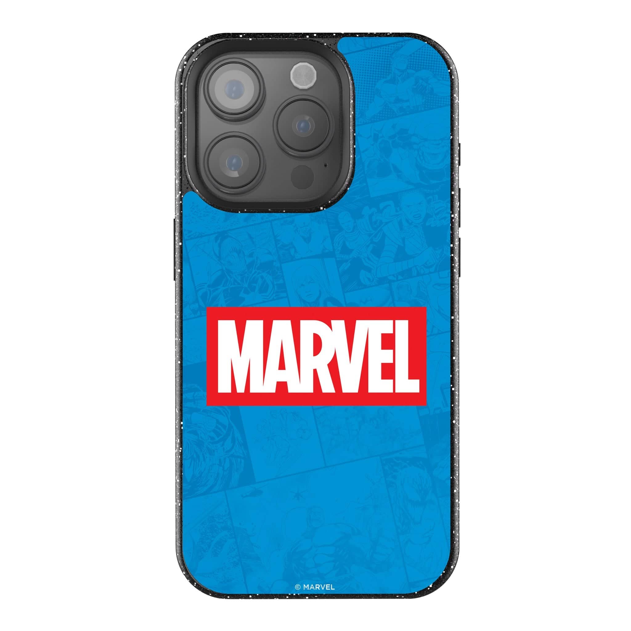Keyscaper - Logo Black Bling Phone Case - Apple iPhone 15 Plus - Marvel