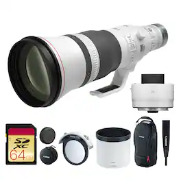 Canon - RF 600mm f/4 L IS USM Lens + More - White