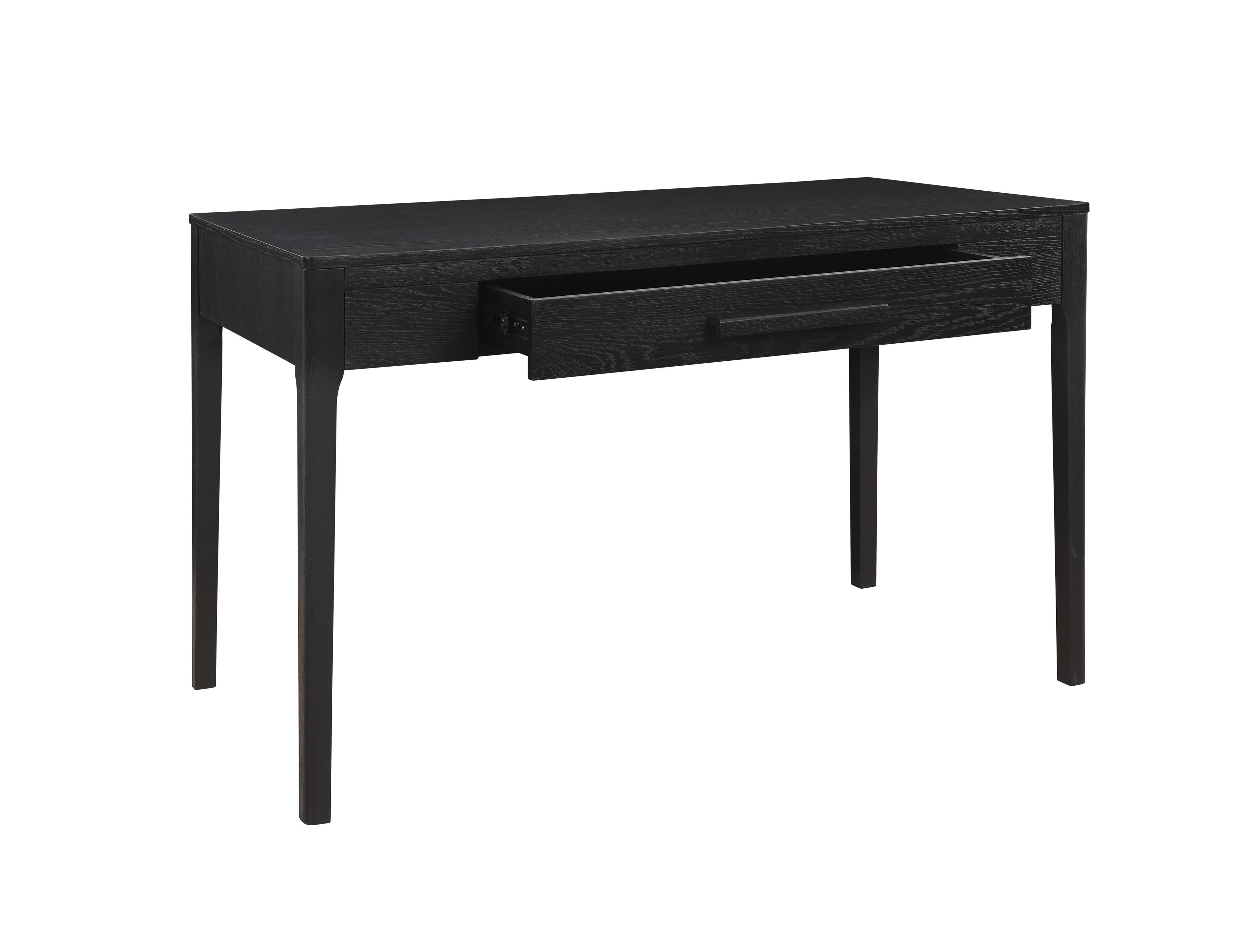 Angle. Linon Home Décor - Messing One-Drawer Desk - Black.