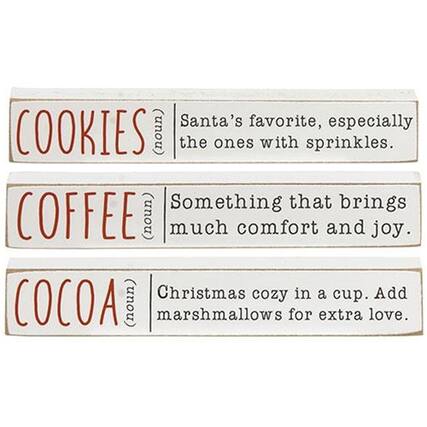 - COOKIES (noun)
Santa's favorite, especially the ones with sprinkles.
- COFFEE (noun)
Something that brings much comfort and joy.
- COCOA (noun)
Christmas cozy in a cup. Add marshmallows for extra love.