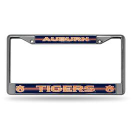 Rico Industries - Auburn University Tigers Sparkly Glitter Bling Look Chrome License Plate Frame - Multi