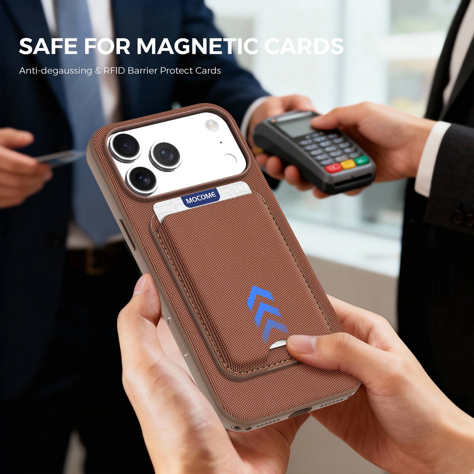SAFE FOR MAGNETIC CARDS  
Anti-degaussing & RFID Barrier Protect Cards