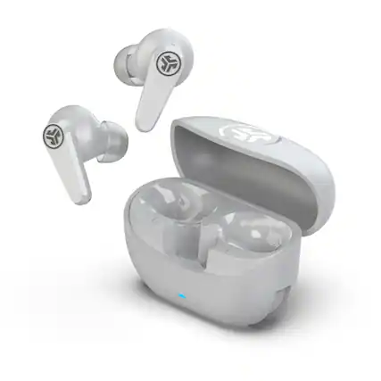 Front. JLab - Go Pods ANC True Wireless Earbuds - Cloud.