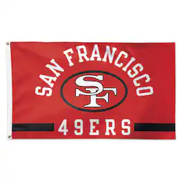 WinCraft - San Francisco 49ers 3' x 5' Classic 1-Sided Deluxe Flag - Multicolor