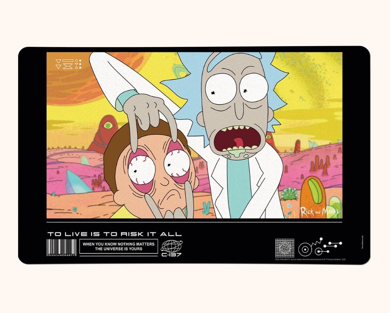Trend Setters - Rick and Morty (C137) Desk Mat - Multicolor