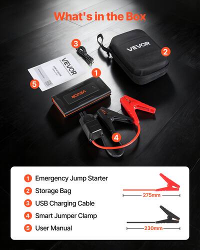 jumper booster box Amazon.com: EcoNour 2500A Portable Car Jump Starter 12V Battery Booster Pack Up to 8.5L Gas & 6L Diesel Engines Heavy-Duty Jump Box with Smart Jumper Cables, USB Charger, LED Flashlight