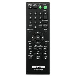 ALLIMITY - Replacement Remote Control RMT-D197A, Fit for Sony DVD Player DVP-SR510H DVP-SR101P DVP-SR210P DVP-SR310P DVP-SR405P - Black