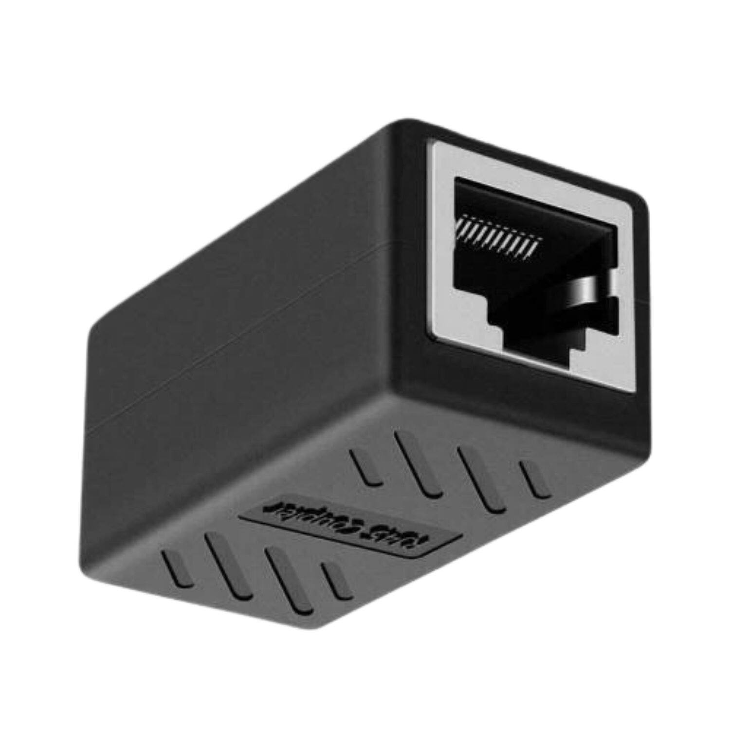 Left. Home Collection - 1-Pack RJ45 Inline Coupler – Cat7/Cat6/Cat5e Ethernet LAN Network Cable Adapter Female to Female Connector.