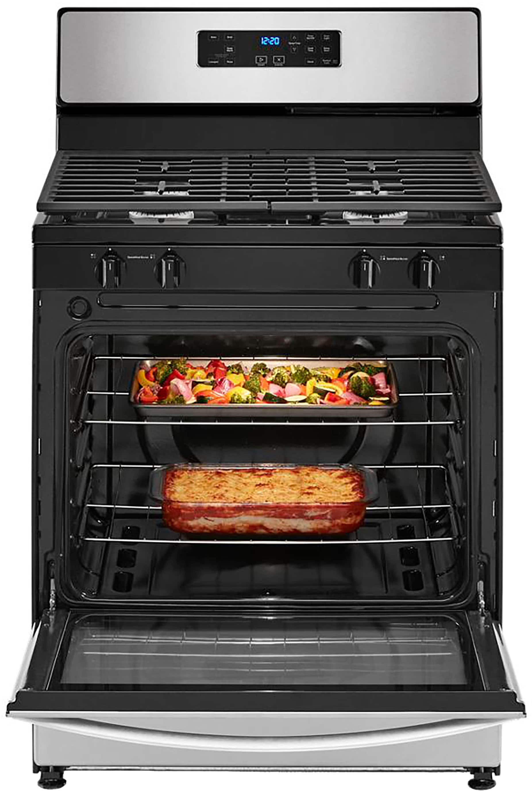 Whirlpool – 5.1 Cu. Ft. Freestanding Gas Range with Broiler Drawer – Stainless Steel Sansujyuku sansujyuku.com