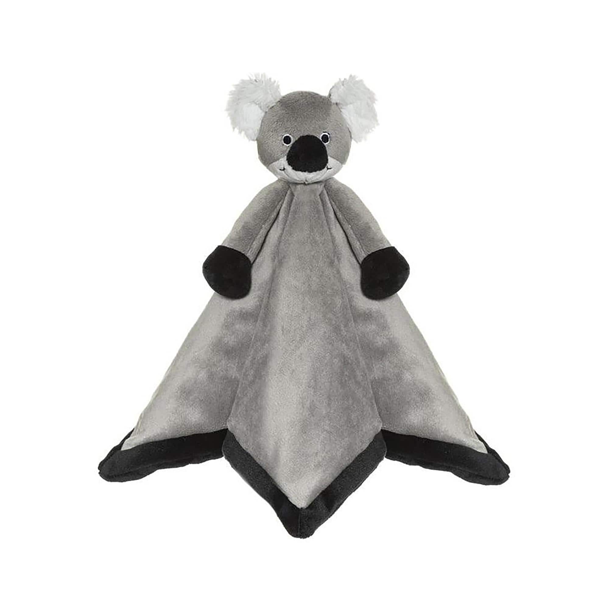 TriAction Toys - Teddykompaniet Diinglisar Collection 11 Inch Plush Animal Blanket | Koala - Gray