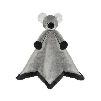 Front. TriAction Toys - Teddykompaniet Diinglisar Collection 11 Inch Plush Animal Blanket | Koala - Grey.
