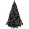 Front. Best Choice Products - Best Choice Products Artificial Christmas Tree, 4.5ft Premium Unlit Pine Design, Dense Branches w/Easy Assembly - Black - Black.