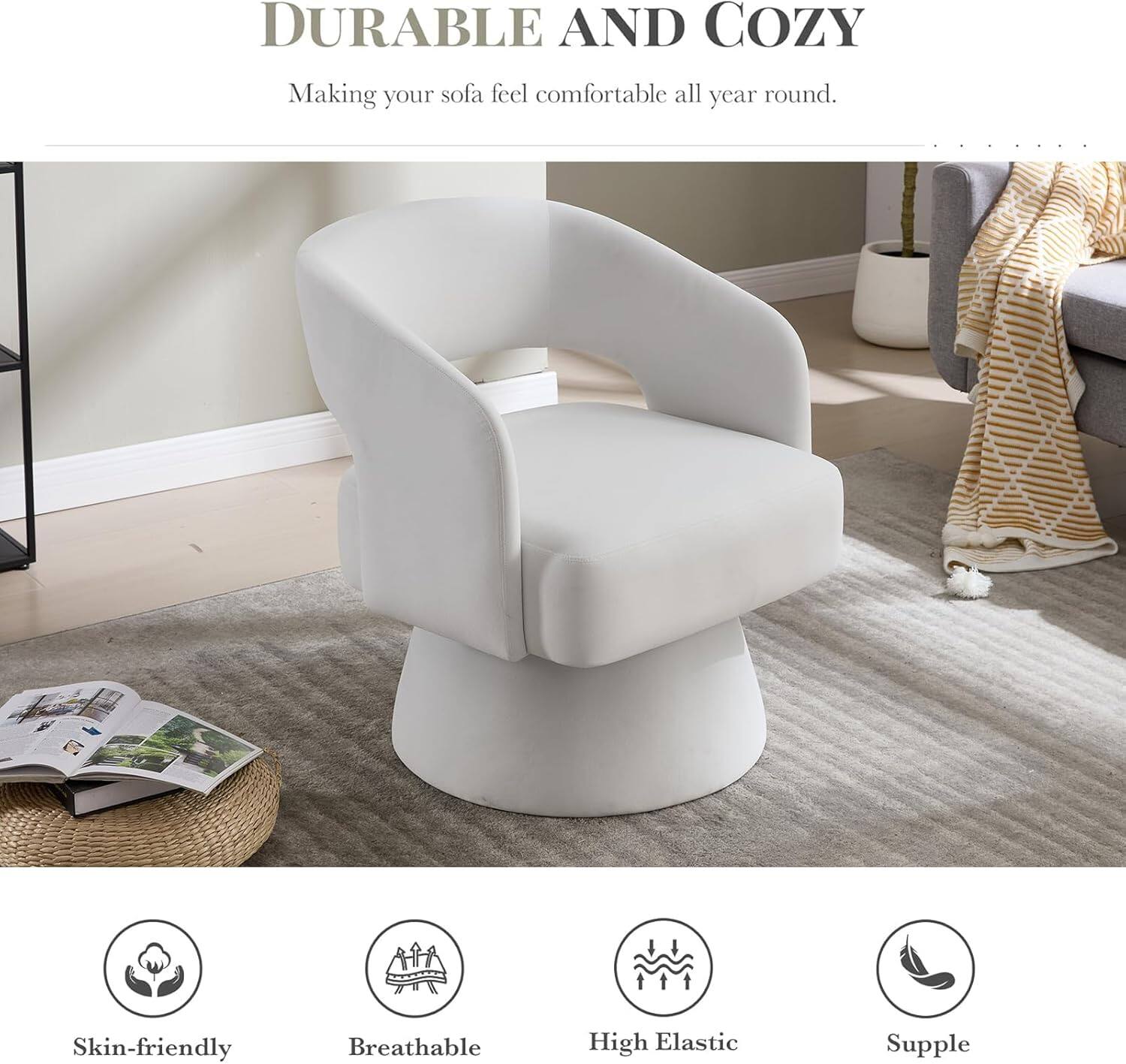 DURABLE AND COZY  
Making your sofa feel comfortable all year round.

Skin-friendly  
Breathable  
High Elastic  
Supple