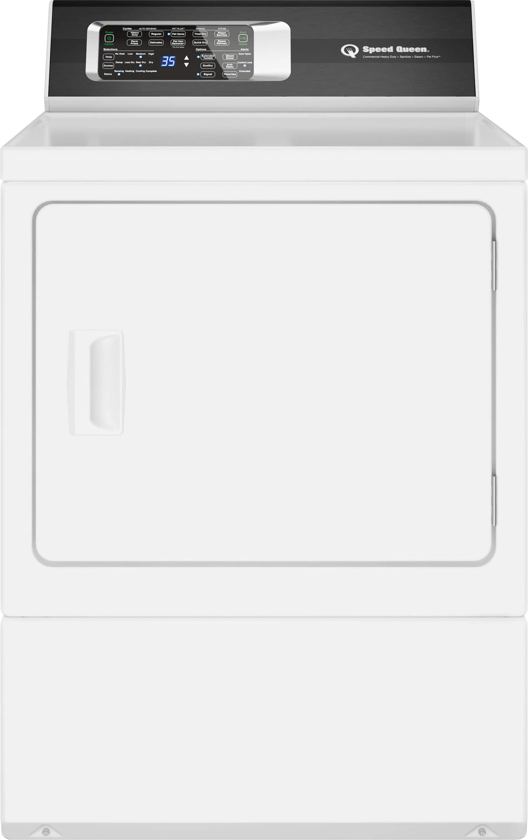 Speed Queen - DR7 - Commercial Heavy Duty Electric Dryer - White - Front_Zoom